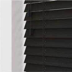 Pleated Blinds Walnut 50mm Fine Grain Slatted Blinds