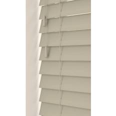 Beige Pleated Blinds Fine Grain Slatted 130x130cm