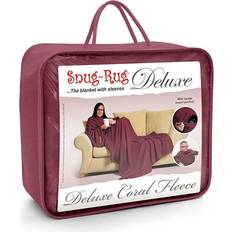 Snug Rug Deluxe Blankets Brown, Beige, Grey, Green, Blue, Red, Pink (214x152cm)