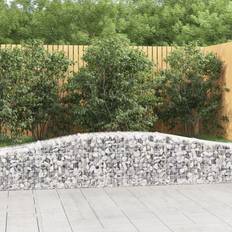 vidaXL Arched Gabion Basket 400 x 50 x 40/60 cm 8 pcs
