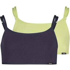 Blau Tops Skiny Bustier Doppelpack