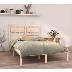 vidaXL 120x190 cm Massivt Træ Sengeramme