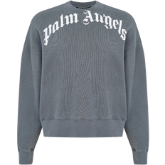 Palm Angels Jumpers Palm Angels Curved Logo Sweatshirt