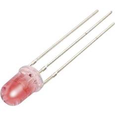 Rouge Lampes LED TRU Components LED câblée rouge, blanche ronde 5 mm 1910 mcd, 1600 MCD 43 28 20 mA, 20 mA 2 V, 3.3 V YBR-50FRW01-A