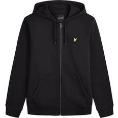 Zip Through Hoodie - Black