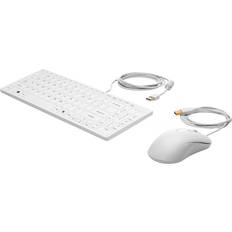 HP Hvid Tastaturer HP USB Keyboard Mouse Healthcare Edition