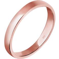 Elli Xilion Cut Basic Ring - Rose Gold Plated