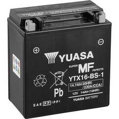 Ytx16 bs 1 Yuasa batteri, YTX16-BS-1 (CP) Inkl syra (3) slutna batterier