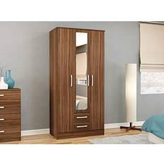 Birlea Mirror High Gloss Wardrobe 93x196cm