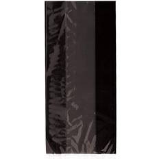 Unique Black Cellophane Goodie Bags 14'' x 5.3'' 30 Count