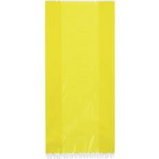Cellophane Yellow Party Bags, Pack of 30