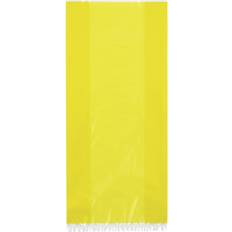 Unique Cellophane Yellow Party Bags, Pack of 30