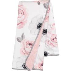 Lambs & Ivy Floral garden Watercolor Floral Pink Ultra Soft Baby Blanket