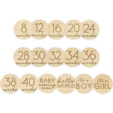 Pearhead Cuidado del Bebé Pearhead Wooden Pregnancy Milestone Photo Props