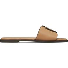 Leather Slides Tory Burch Ines Slide - Almond Flour