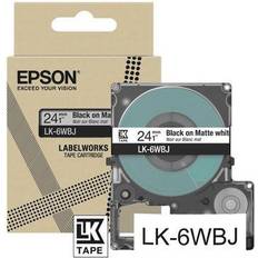 Epson Cintas de etiquetar Epson LK-6WBJ Negro 25 mm (8 m)