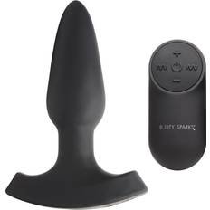 Red Butt Plugs Sex Toys Booty Sparks XR Brands Analplug-AG804-SMALL Black S