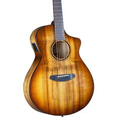 Breedlove Geartree Pursuit Exotic S Concert Amber CE Acoustic-Electric Guitar, Myrtlewood/Myrtlewood