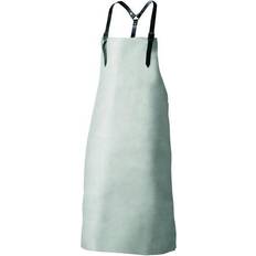 Grembiuli Feldtmann Brustlatzschürze Spaltleder 80x100 cm Grau Grembiule Grigio, Bianco