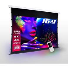 Projektionstücher eSmart Germany Tageslicht Tension Leinwand GRAU Glasfaser 221x125 cm (100) 16:9