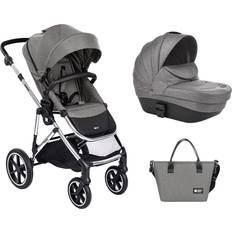 Capazos Carrito De Bebé 2en1 Con Capazo Régido Thea Gris Claro