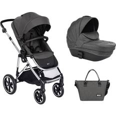Capazos Kikkaboo Carrito De Bebé 2en1 Con Capazo Rígido Thea Gris Oscuro