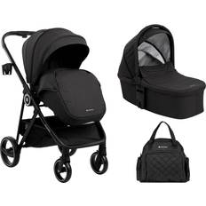 Capazos Kikkaboo Carrito De Bebé 2en1 Con Capazo Gianni Negro 2023