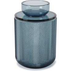 Umbra Boîtes et Paniers Umbra Pot En Verre Avec Couvercle Allira Bleu Panier