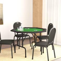 Sport da Tavolo vidaXL Tavolo Da Poker Pieghevole 8 Giocatori Verde 108 x 108 x 75 cm