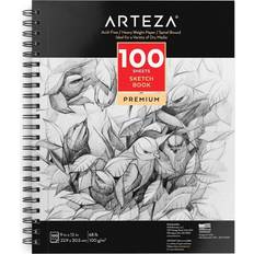 Arteza Sketchbook 9x12 100 Sheets of Drawing Paper