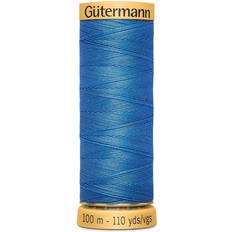 Gutermann Natural Cotton Sky Blue Thread 110 Yd