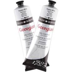 Acrylic Paints Daler-Rowney Georgian Oil Color Titanium White, Set of 2, 225 ml tubes