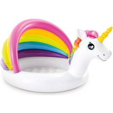 Intex Toys Intex 50 in. Unicorn Design Outdoor Baby Swimming Pool in Multicolor