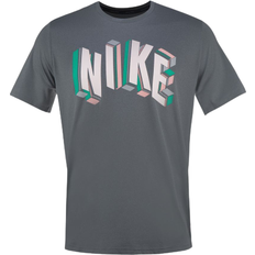 Nike Pro Dri-FIT Hyper Dry Graphic Training T-shirt - Black/Smoke Grey/Heather/Light Soft Pink