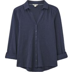White Stuff Annie Jersey Shirt Blouse - French Navy