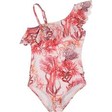 Punainen Uima-asut Molo Net Swimsuit - Coral Flower