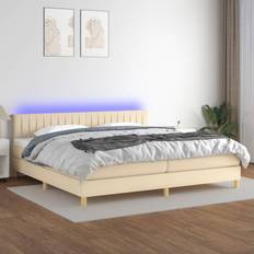 vidaXL LED-lys stof Kontinentalseng