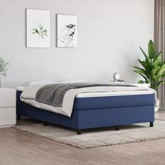 Letti e Materassi vidaXL Giroletto Grigio Blu 140x200 cm in Tessuto