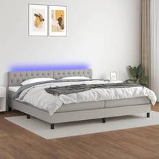 vidaXL LED-lys stof Kontinentalseng