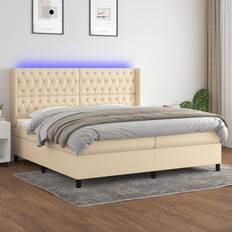 Senge & Madrasser vidaXL LED-lys stof Kontinentalseng