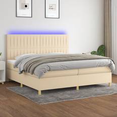 Senge & Madrasser vidaXL LED-lys stof Kontinentalseng