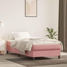 Roze Bedden en Matrassen vidaXL Bedframe Fluweel Roze 80x200 cm