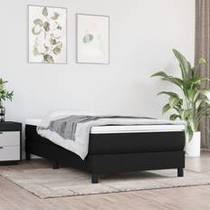 vidaXL Bedframe Stof Zwart 90x200 cm