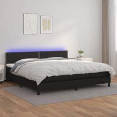 200 cm Boxspringbetten vidaXL mit Matratze & LED 200x200 cm Boxspringbett