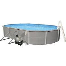 Blue Wave Pools Blue Wave Belize Oval Metal Frame Pool Set 10.1x5.49x0.64m