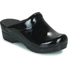 Sanita Sloffen en Sandalen Sanita Sonja Patent Clogs - Zwart