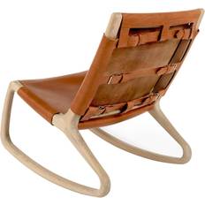 Oui Chaises à Bascule Mater Rocking Chair Rocjer Cuir Whisky Chaise à Bascule