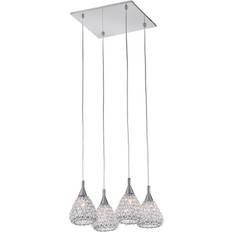 Impex Lighting Simone Chrome Pendant Lamp