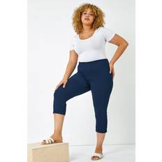 Curve Cropped Stretch Trouser - Blue