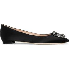 51 ½ - Schwarz Ballerinas Manolo Blahnik Hangisiflat - Black